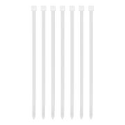 Хомуты, 250 х 8 мм, пластиковые, белые, 100 шт Сибртех