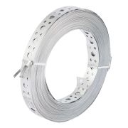 Лента перфорированная, вентиляционная, прямая, 0.55 мм, LP, V 2.5см х 25 м, цинк Сибртех