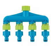 Разветвитель четырехканальный, пластиковый Palisad Luxe