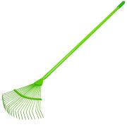 Грабли веерные стальные, 420 х 1585 мм, 22 круглых зуба, эмалированные, стальной черенок, Palisad