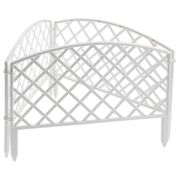 Забор декоративный «Сетка», 24 х 320 см, белый, Palisad