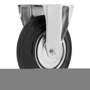 Колесо неповоротное D 200 мм, крепление  платформенное Сибртех