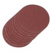 Круг абразивный на ворсовой подложке под «липучку», P 40, 115 мм, 10 шт Matrix