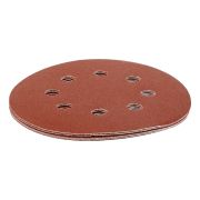 Круг абразивный на ворсовой подложке под «липучку», перфорированный, P 150, 125 мм, 5 шт Matrix