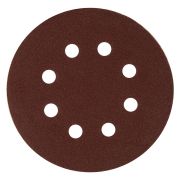 Круг абразивный на ворсовой подложке под «липучку», перфорированный, P 220, 125 мм, 5 шт Matrix