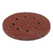 Круг абразивный на ворсовой подложке под «липучку», перфорированный, P 36, 125 мм, 5 шт Matrix