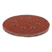 Круг абразивный на ворсовой подложке под «липучку», перфорированный, P 40, 125 мм, 5 шт Matrix