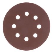 Круг абразивный на ворсовой подложке под «липучку», перфорированный, P 320, 125 мм, 5 шт Matrix