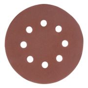 Круг абразивный на ворсовой подложке под «липучку», перфорированный, P 600, 125 мм, 5 шт Matrix