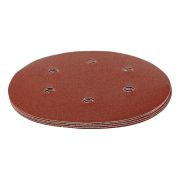 Круг абразивный на ворсовой подложке под «липучку», перфорированный, P 150, 150 мм, 5 шт Matrix