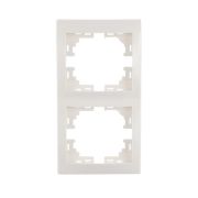 Рамка 2-м Mira вертикал. бел. LEZARD 701-0200-152