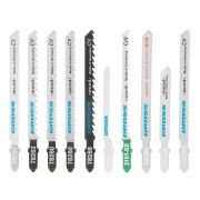 Набор полотен для электролобзика универсальный, 10 шт, Profi, пластиковый кейс Gross