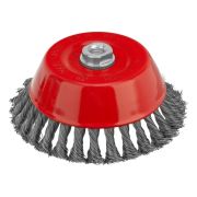 Щетка для УШМ, 150 мм, М14, «чашка», крученая проволока 0.5 мм Matrix