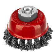 Щетка для УШМ, 65 мм, М14, «чашка», крученая проволока 0.8 мм Matrix