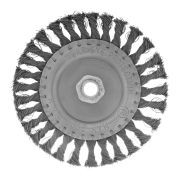 Щетка для УШМ 150 мм, М14, плоская, крученая проволока 0.35 мм Matrix