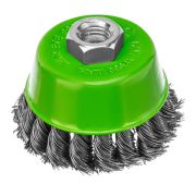 Щетка для УШМ, 75 мм, М14, «чашка», крученая металлическая проволока Сибртех