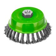 Щетка для УШМ, 125 мм, М14, «чашка», крученая металлическая проволока Сибртех