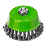Щетка для УШМ, 100 мм, М14, «чашка», крученая металлическая проволока Сибртех