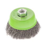 Щетка для УШМ, 75 мм, М14, «чашка», витая проволока 0.3 мм Сибртех