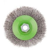 Щетка для УШМ, 115 мм, М14, «тарелка», витая проволока 0.3 мм Сибртех