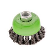 Щетка для УШМ, 65 мм, М14, «чашка», крученая проволока 0.5 мм Сибртех