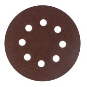 Круг абразивный на ворсовой подложке под «липучку», перфорированный, P 80, 125 мм, 5 шт Сибртех