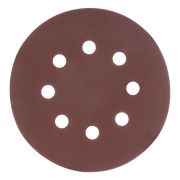 Круг абразивный на ворсовой подложке под «липучку», перфорированный, P 280, 125 мм, 5 шт Matrix