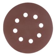 Круг абразивный на ворсовой подложке под «липучку», перфорированный, P 400, 125 мм, 5 шт Matrix