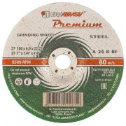 Круг зачистной по металлу, 180 х 6 х 22 мм, Премиум «Луга»