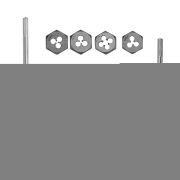 Набор метчиков и плашек М3-М12, плашко-метчикодержатель, 20 предметов, пластиковый бокс Sparta