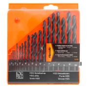 Набор сверл по металлу, 1-10 мм, (через 0.5 мм) HSS 19 шт, пластиковый бокс, цилиндрический хвостовиковик Sparta