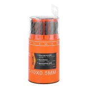 Набор сверл по металлу, 1-10 мм, (через 0.5 мм) HSS 19 шт, в стакане, цилиндрический хвостовик Sparta