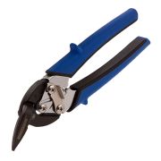 Ножницы по металлу «Piranha», 185 мм, прямой и правый рез, сталь СrM, двухкомпонентные рукоятки Gross