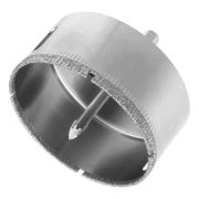 Сверло по керамической плитке и стеклу, 65 х 55 мм, шестигранный хвостовик, с центрующим сверлом Сибртех