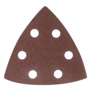 Треугольник абразивный на ворсовой подложке под «липучку», перфорированный, P 60, 93 мм, 5 шт Matrix