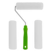 Валик «Поролон» с ручкой и 2 шубки 180 мм, D 42 мм D ручки 6 мм Сибртех