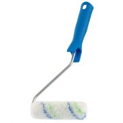 Мини-валик в сборе «Водные краски», 110 мм, ворс 12 мм, D 16 мм, D ручки 6 мм, полиэстер Сибртех