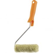 Мини-валик в сборе «Фасадные работы», 110 мм, ворс 12 мм, D 16 мм, D ручки 6 мм, полиакрил, полиэстер Сибртех