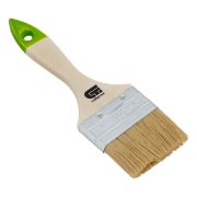 Кисть плоская 63 мм, натуральная щетина, деревянная ручка Сибртех