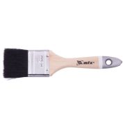 Кисть плоская, натуральная черная щетина, деревянная ручка 2