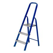 Стремянка, 3 ступени, стальной профиль, алюминиевые ступени Сибртех