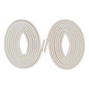 Уплотнитель, 12 м, профиль «D», белый Сибртех