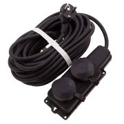 Удлинитель силовой 10 м, 16А, тип УХз16, КГ 3 x 1.5 мм, 2 розетки, Сибртех