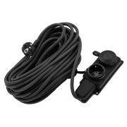 Удлинитель силовой 20 м, 16А, тип УХз16, КГ 3 x 1.5 мм, 2 розетки, Сибртех