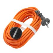 Удлинитель-шнур силовой 10 м, 10A, тип УХ10, 1 розетка, Сибртех