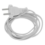 Шнур электрический соединительный, для настольной лампы, 1.7 м, 120 Вт, белый, тип V-1 Сибртех