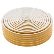 Уплотнитель резиновый, 24 м, профиль «D», белый Сибртех