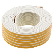 Уплотнитель резиновый, 24 м, профиль «E», белый Сибртех