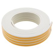 Уплотнитель резиновый, 12 м, профиль «E», белый Сибртех