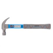 Молоток-гвоздодер 370 г, фибергласовая обрезиненная рукоятка, алюминиевая защита Барс